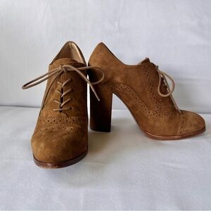 Isola Size 7 Brown Suede Women's Heeled Boots